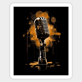 Microphone Classic Colors Sticker